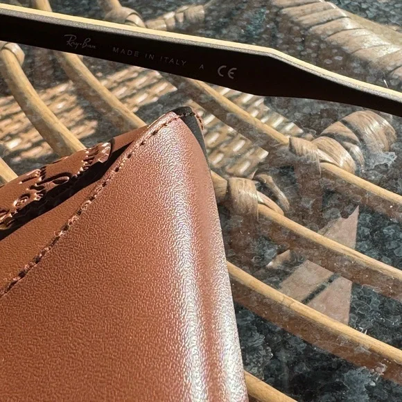 Ray-Ban Gold and Brown Sunglasses with Case.RB 30-16-M 1179 51*21 3N - Picture 2 of 5